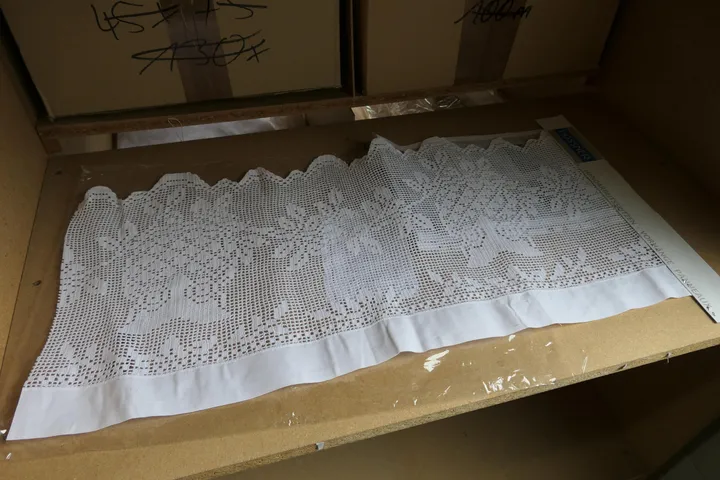 Posten Vorhänge, 100 % Baumwolle Umfang: 1x Fachinhalt